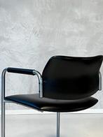 Exquis eettafelstoelen 3x vintage eetkamerstoelen prijs p/st, Gebruikt, Drie, Zwart, Vintage