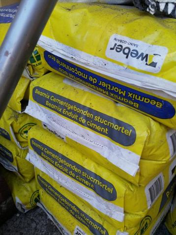 Weber Beamix cementgebonden stucmortel 6x20kg beschikbaar voor biedingen