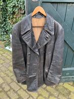 Oude leren motor jas L/XL | Vintage, Kleding | Heren, Jassen | Winter, Gedragen, Wellsco, Zwart, Ophalen