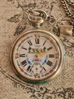 Zakhorloge Bettenmann Herisau Zwitsers zilver, Sieraden, Tassen en Uiterlijk, Horloges | Antiek, Overige merken, Zakhorloge, Met ketting