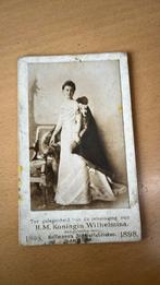 Prentje van de inhuldiging van koningin Wilhelmina 1898, Verzamelen, Foto's en Prenten, Gebruikt, Ophalen of Verzenden, Voor 1940