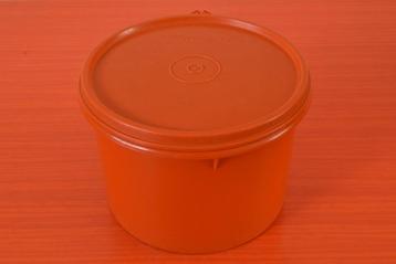 Retro vintage jaren 70 Tupperware voorraadtrommel beschikbaar voor biedingen