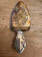 Antiek verzilverd taartschep schep Gero 90 barok bloem braam, Ophalen of Verzenden