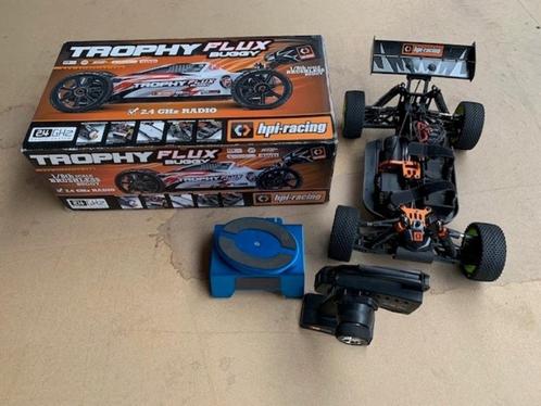 HPI Trophy Truggy & Buggy Flux compleet, Hobby en Vrije tijd, Modelbouw | Radiografisch | Auto's, Gebruikt, Auto offroad, Elektro