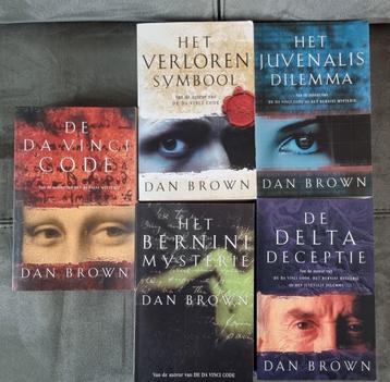 5 X Dan Brown boeken beschikbaar voor biedingen