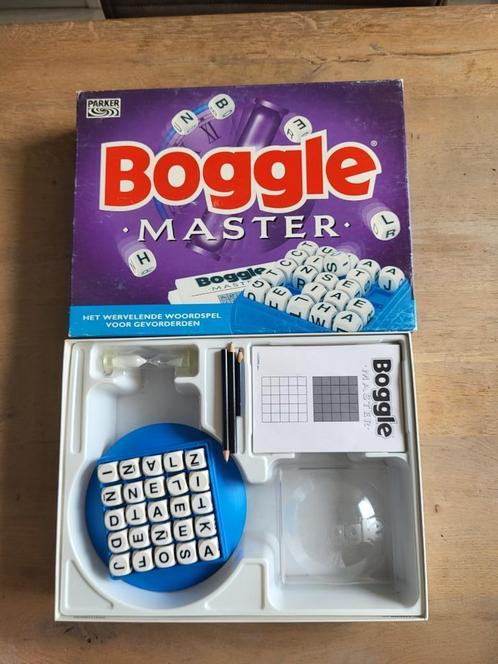 spel Boggle Master, Hobby en Vrije tijd, Gezelschapsspellen | Bordspellen, Gebruikt, Een of twee spelers, Drie of vier spelers