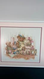 Berenfamilie handwerk! Geborduurd, Ophalen of Verzenden, Zo goed als nieuw, Wanddecoratie