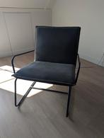 Fauteuil Wehkamp zwart denim, Huis en Inrichting, Ophalen, Zo goed als nieuw, Zwart, Eén
