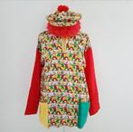 Clown jasje met pruik en pet / clownskostuum, Maat 38/40 (M), Carnaval, Ophalen of Verzenden, Zo goed als nieuw