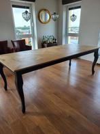 Grote houten eettafel, Huis en Inrichting, Ophalen, Eikenhout, 100 tot 150 cm, Queen Ann