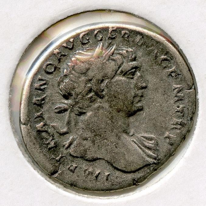 Zeldzame Denarius Trajanus Arabia Met Kameel, Verzenden, Italië, Losse munt, Zilver