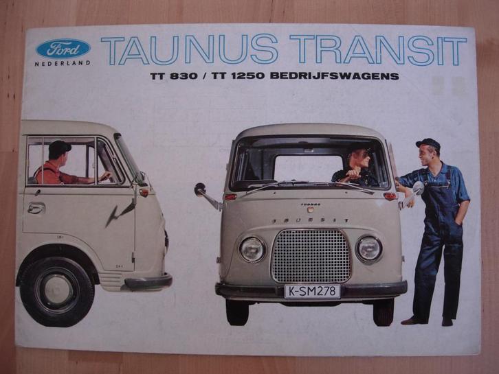 Ford Taunus Transit Brochure 1963 – TT830 TT1250, Boeken, Auto's | Folders en Tijdschriften, Zo goed als nieuw, Ford, Ophalen