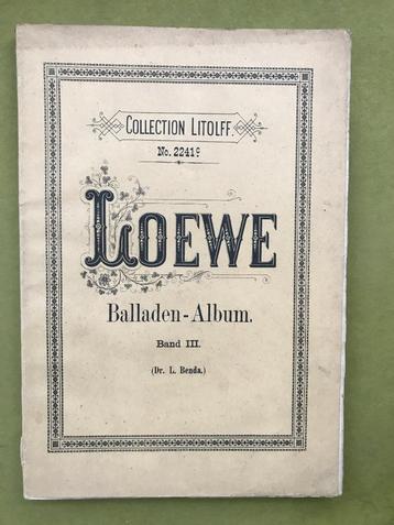 Carl Loewe - Balladen-Album Band III beschikbaar voor biedingen