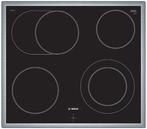 Bosch keramische kookplaat (licht GEBRUIKT) + NIEUWE oven, Ophalen, Keramisch, 4 kookzones, Zo goed als nieuw