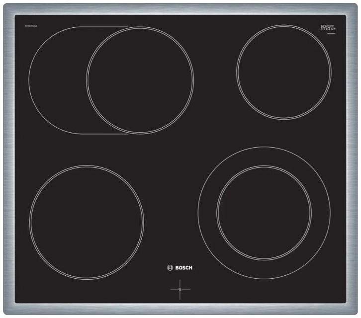 Bosch keramische kookplaat (licht GEBRUIKT) + NIEUWE oven, Witgoed en Apparatuur, Kookplaten, Zo goed als nieuw, Inbouw, Keramisch
