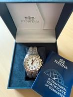 Festina horloge zilverkleurig, Sieraden, Tassen en Uiterlijk, Horloges | Heren, Ophalen of Verzenden, Gebruikt, Staal, Overige merken