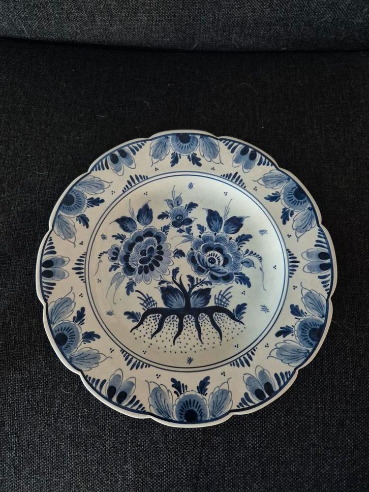 Delfts Blauw Wandbord - Handgeschilderd circa 1955, Antiek en Kunst, Antiek | Keramiek en Aardewerk, Ophalen