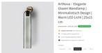 4 stuks Elegante Glazen Wandlamp | Warm LED Licht | 25x15 cm, Ophalen, Nieuw