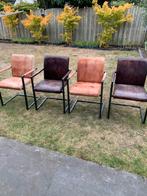 8 x Leren industriële stoelen keukenstoel eetkamerstoel, Huis en Inrichting, Stoelen, Ophalen, Zo goed als nieuw, Vijf, Zes of meer stoelen