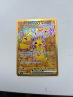 Pikachu EX Gouden Pokémon Kaart, Ophalen of Verzenden, Zo goed als nieuw, Losse kaart, Foil