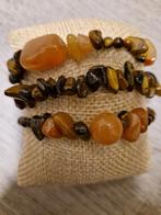 Set van 3 handgemaakte armbanden half edelsteen, Sieraden, Tassen en Uiterlijk, Bedels, Overige merken, Nieuw, 4 bedels of meer