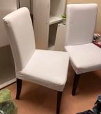 2 x henriksdal stoelen met afneembare hoezen, Huis en Inrichting, Stoelen, Ophalen, Gebruikt, Wit, Twee