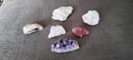 setje edelstenen. en stukje koraal, Verzamelen, Mineralen en Fossielen, Ophalen of Verzenden, Mineraal