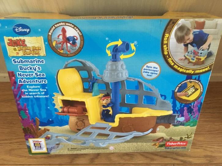 Fisher-price duikboot Jake nooitgedacht piraten boot water, Kinderen en Baby's, Speelgoed | Fisher-Price, Nieuw, Speelset, Ophalen of Verzenden