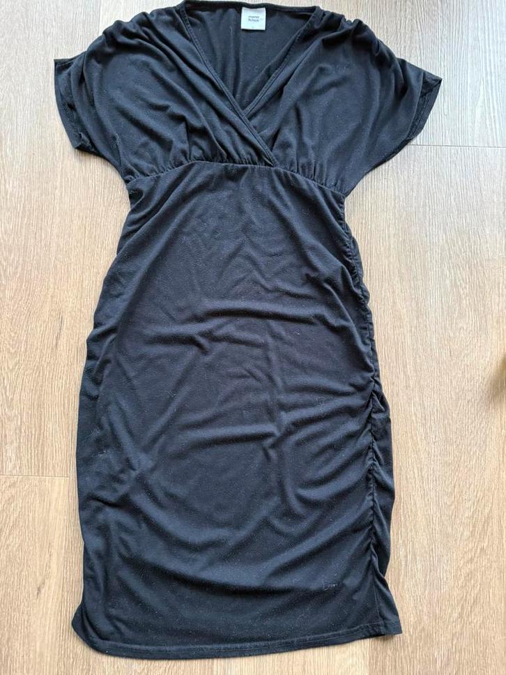 Zwarte zwangerschaps jurk van Mama Licious maat M, Kleding | Dames, Positiekleding, Gedragen, Jurk, Maat 38/40 (M), Zwart, Ophalen of Verzenden