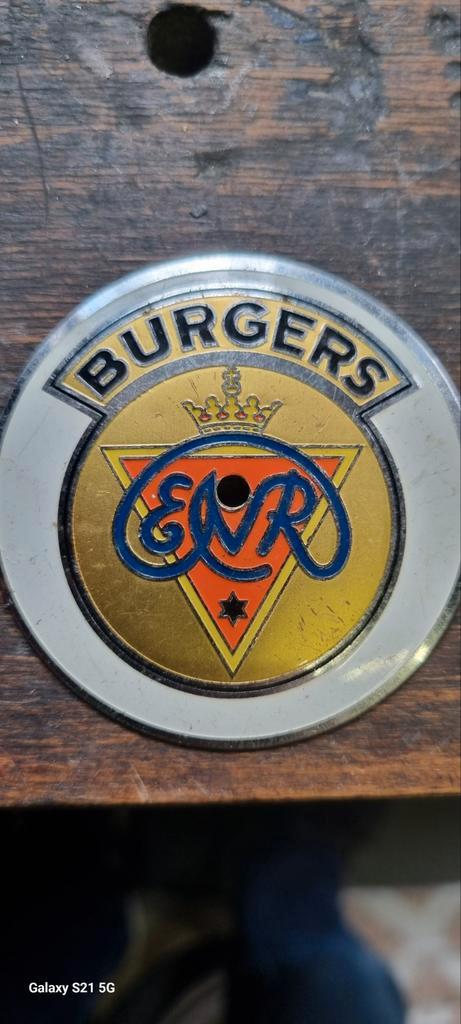 Burgers Rijwiel Fabriek Embleem - Zeldzaam!, Fietsen en Brommers, Fietsen | Oldtimers, Ophalen of Verzenden