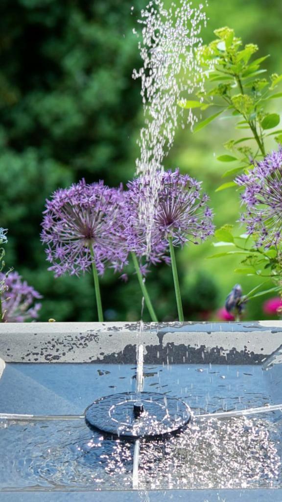 Solar fontein met UNIEKE water stablisoren ‼️, Tuin en Terras, Waterpartijen en Fonteinen, Nieuw, Fontein, Ophalen of Verzenden