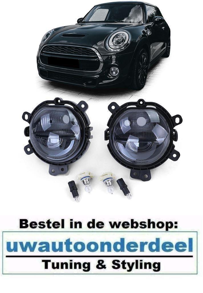 Led Dagrijverlichting Mistlampen Zwart Glas Mini F54 F55 F56, Auto diversen, Tuning en Styling, Verzenden