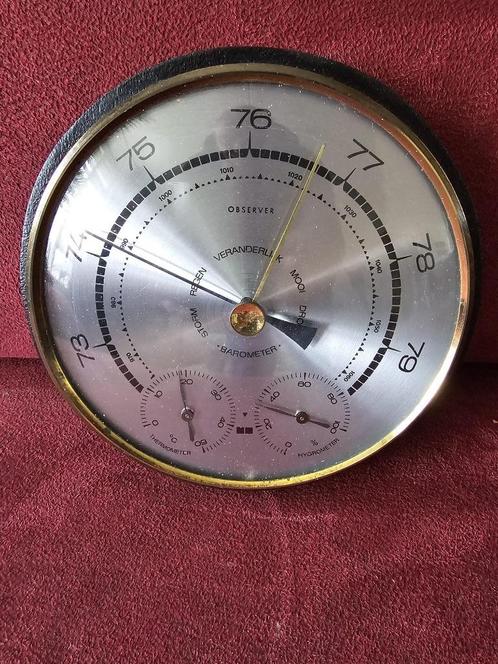 # Observer weerstation 17.5cm Barometer Thermometer, Audio, Tv en Foto, Weerstations en Barometers, Gebruikt, Barometer, Ophalen of Verzenden