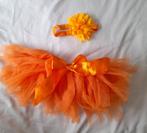 Oranje tutu met haarband baby, Kinderen en Baby's, Meisje, 104 of kleiner, Zo goed als nieuw, Ophalen