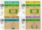 7 stuks tickets Nederlands XI tijdens WK 1974 in Duitsland, Ophalen of Verzenden, Gebruikt, Buitenlandse clubs, Poster, Plaatje of Sticker