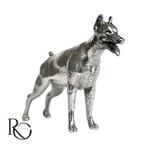 Zilveren Dobermann miniatuur 925 sterling zilver, Ophalen of Verzenden, Zilver