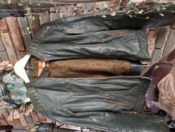 Zacht leren GOOSE jasje jack XL beschikbaar voor biedingen