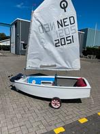 Wedstrijd optimist NED 2051, Watersport en Boten, Zeilen en Zeiltoebehoren, Ophalen, Gebruikt, Overige typen, Minder dan 15 m²