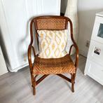 Rotan stoel, Huis en Inrichting, Stoelen, Ophalen, Zo goed als nieuw, Bruin, Eén