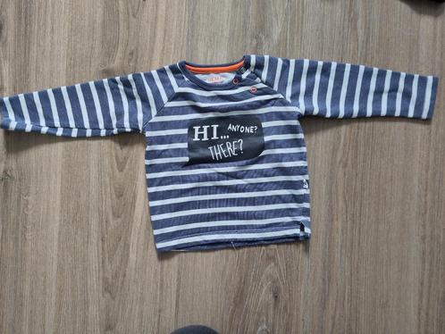 Blauw-wit gestreepte Hema trui mt 80, Kinderen en Baby's, Babykleding | Maat 80, Zo goed als nieuw, Jongetje, Truitje of Vestje