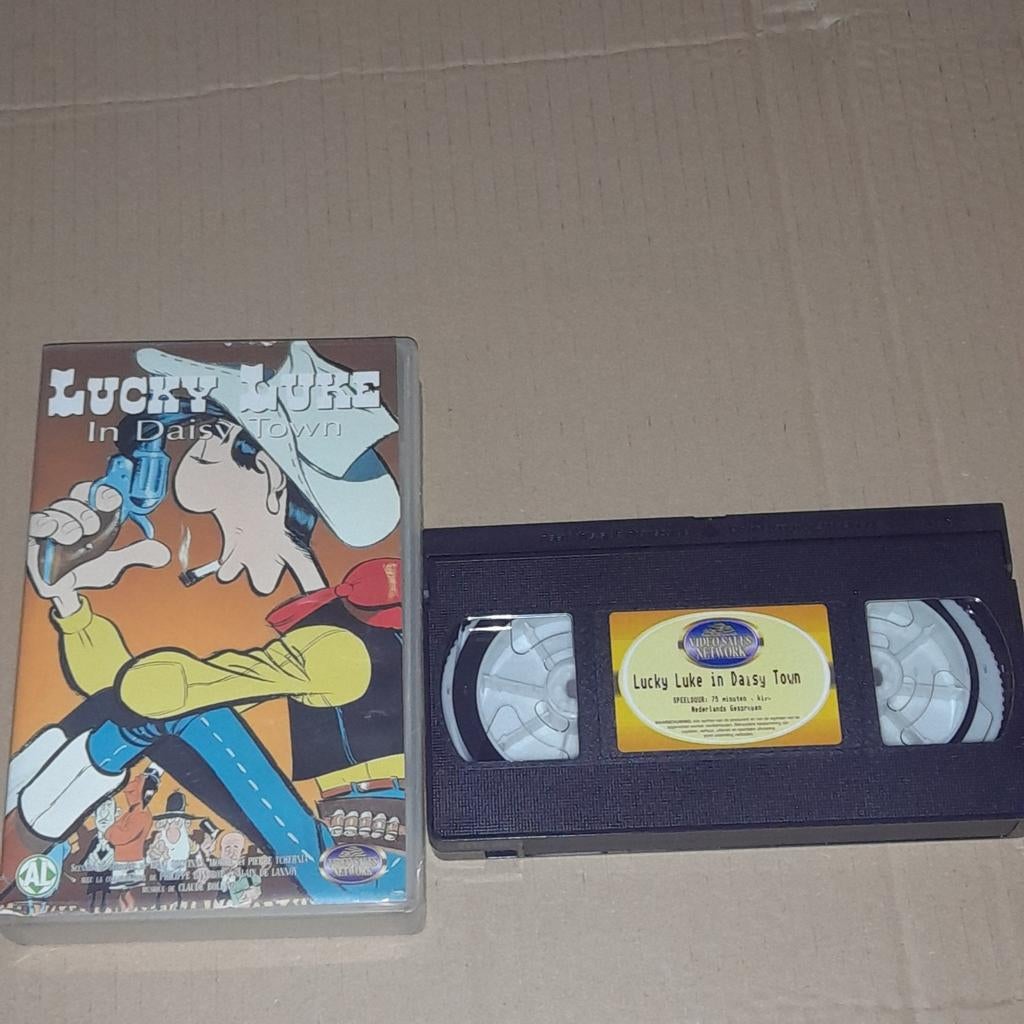 Lucky Luke in Daisy Town VHS videoband, Cd's en Dvd's, VHS | Kinderen en Jeugd, Tekenfilm, Alle leeftijden, Kinderprogramma's en -films