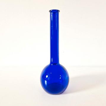 vintage fles vaas kobalt blauwe mid century vaas beschikbaar voor biedingen