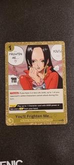 One Piece Kaart - You'll Frighten Me..., Ophalen of Verzenden, Zo goed als nieuw, Losse kaart, Foil