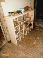 Vintage industrieel vitrine Roomdivider uit Franse Bakkerij, Ophalen of Verzenden