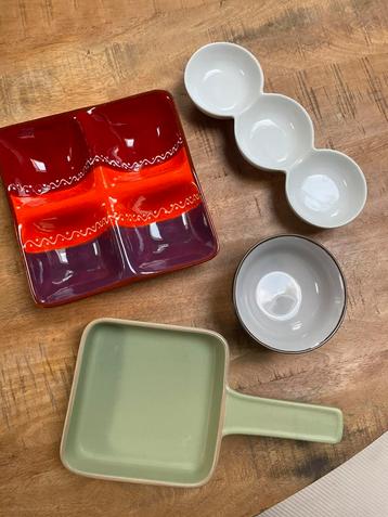 Diverse soorte tapas schaaltjes beschikbaar voor biedingen