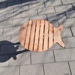 Houten bijzettafeltje VIS, Tuin en Terras, Tuintafels, Ophalen, Nieuw, Ovaal, Hout