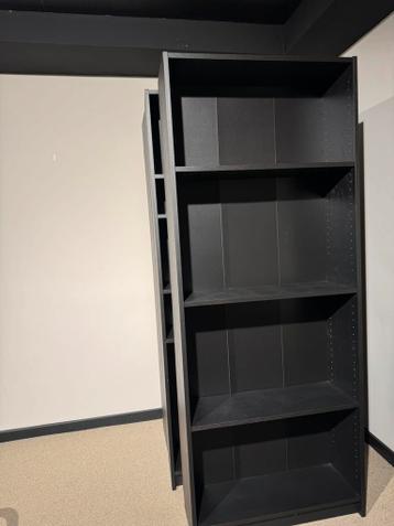 IKEA BILLY Boekenkast, zwart eikenpatroon, 80x28x202 cm - afbeelding 3