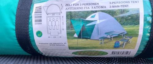 3 Persoons nylon, koepeltent 2 x 2.2 m, Caravans en Kamperen, Tenten, tot en met 3, Zo goed als nieuw, Ophalen of Verzenden