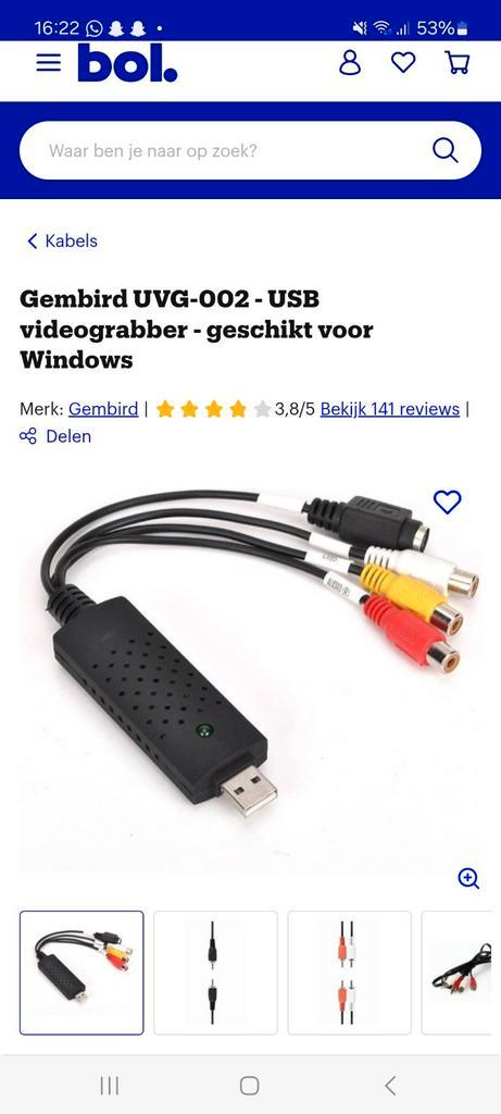 USB Videograbber voor Windows, Computers en Software, Pc- en Netwerkkabels, Nieuw, Ophalen of Verzenden