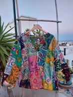 Embroidered patchwork Phulkari jasjes uit India,one size, Kleding | Dames, Overige kleuren, Verzenden, Maat 42/44 (L), Nieuw